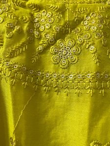 Anarkali Suit With Contrast Banarasi Dupatta