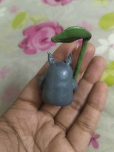 Totoro Hand Mirror &amp; Figure 🩶 🪞