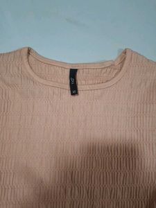 Peach Textured Top