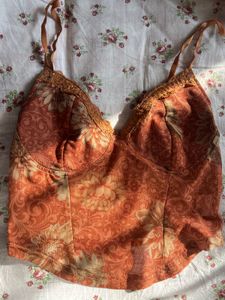 Woman Floral Print Top