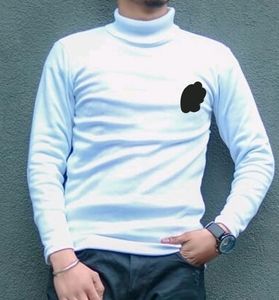 White Stretchable Tuttle Neck For Men/women