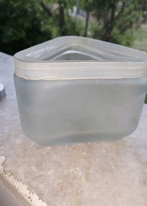 Transparent Glass Container With Steel Lid