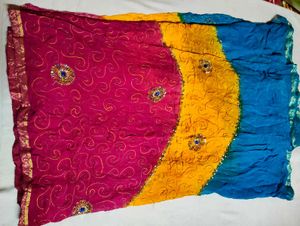 saree garba night style or jaipuri print 💗
