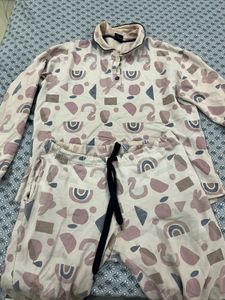 Coordinate Night Suit Funky Print With One Bra