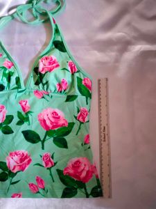 Floral Halter Tank Top