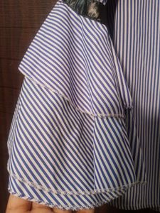 Striped Bell Sleeve Blouse