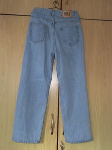 Wide Leg Blue Jeans
