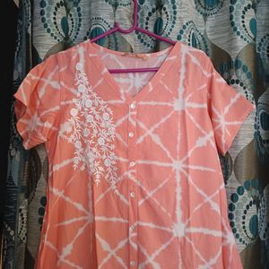 Peach Kurta