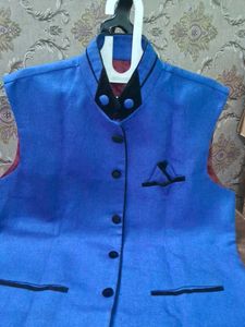 Jacket Blue Nehru Vest - Stylish &amp; Unique
