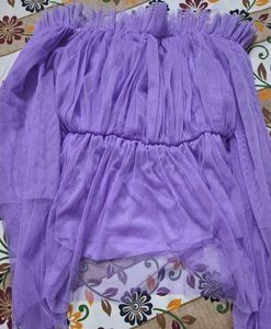 Purple Off Shoulder Top