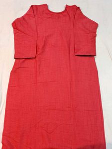 Red Embroidered Kurti