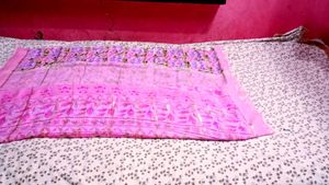 Pink Floral saree