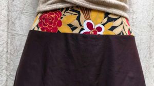 Floral Waist Mini Skirt