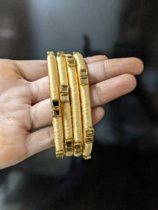 Golden Bangles Set of 4
