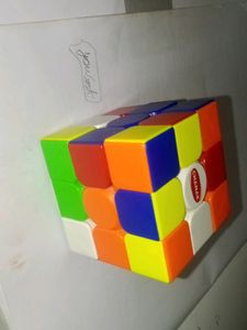 A Puzzle Cube With Metal Body