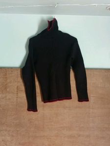 Stylish Black Knit Sweater