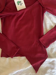 Burgundy Newme Top