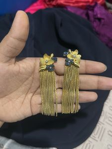 Gold Tassel Earrings