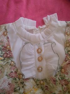 Girls Frock Three Piece Legging And Belt