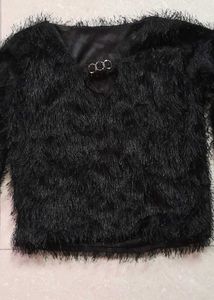 Black FUR|| SWEATER