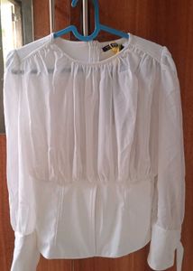 Elegant White Long Sleeve Top