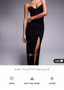 Asos Vesper Bodycon Maxi Dress In Black