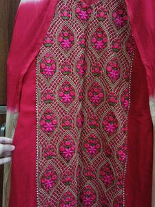 Embroidered Stitched Kurta Set