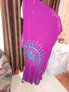 Purple Saree 💜