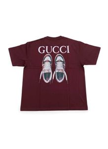 Gucci Maroon Graphic Tee