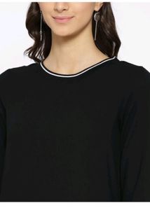 Black Formal Midi Dress With 2 Side Pockets