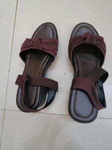 Brown Bow Sandals