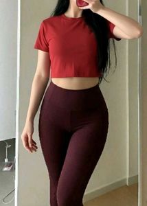 Basics Authentic Gym wear Active Crop Tee Top