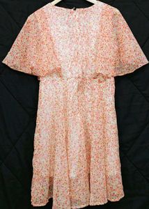 Floral Print V-Neck Dress