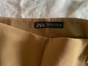 Zara Tan Button Shorts