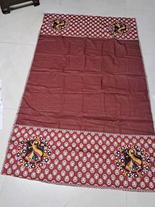 Maroon Printed Saree