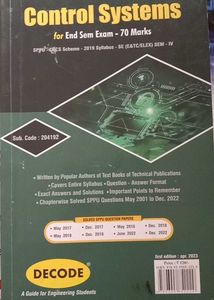 Control Systems SPPU Textbook