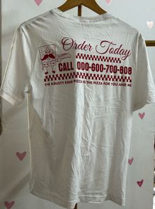 White Graphic tee