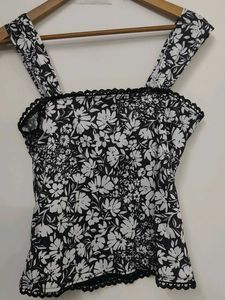 Floral Print Corset Top