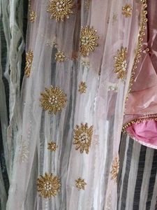 Pink Satin Skirt and Blouse Set