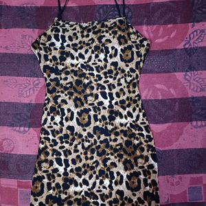 Leopard Print Mini Dress