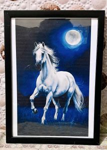 Wall Hanging Photo Frame – Stunning White Horse Ar