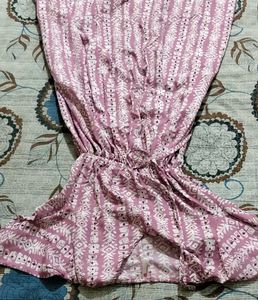 White Nd Pink Maxi Dress 👗