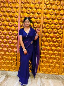Elegant purple 💜 Saree
