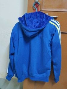 Beautiful Blue Colour Winter Hoodie For Boys