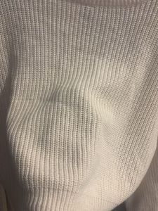 Cream Knit Cropped Sweater