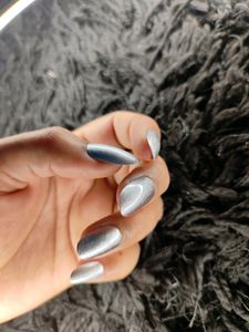 Press-on Nails, Silver Glitters