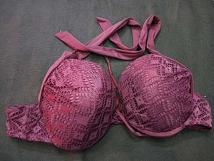 Maroon Lace Bra🖤big size
