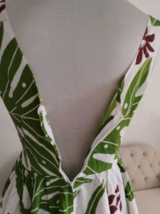 Vintage A-line Floral Print Dress