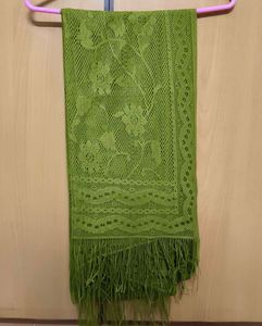 Olive Coloured Net Dupatta