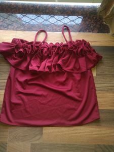 Off Shoulder Crop Top